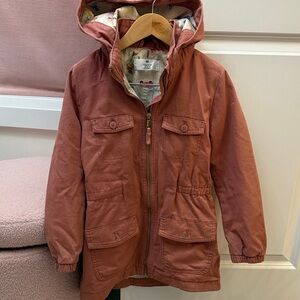 H&M Kids Pea Coat in Warm Brown with Hood